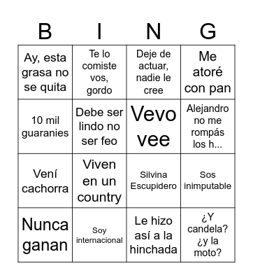 Bingo de memes Bingo Card