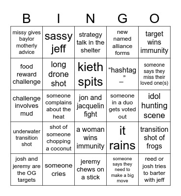 SJDS e8 Bingo Card