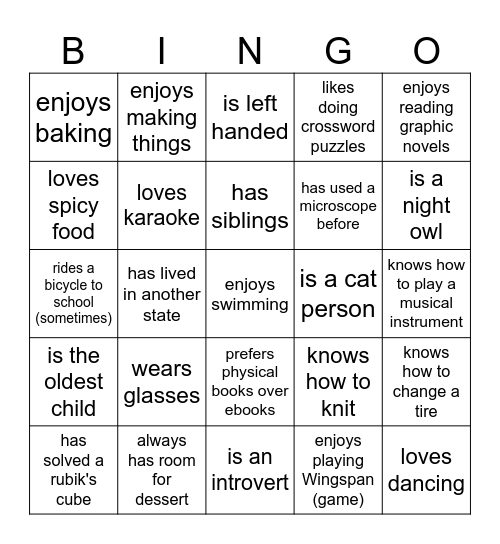 Tantoco 9th Biology Bingo Card