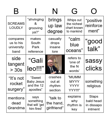 SIMON SWEENEY BINGO BANGO BONGO!!!! Bingo Card