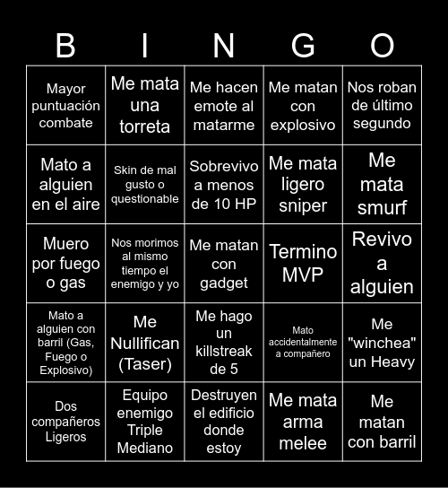 FinalBingo Card