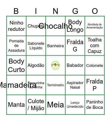Chá do Daniel Bingo Card