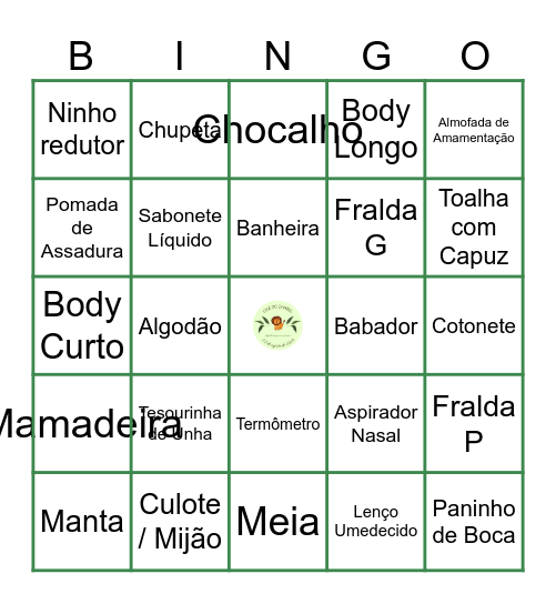 Chá do Daniel Bingo Card