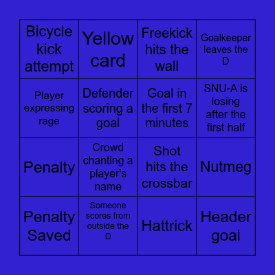 Football Bingo Card