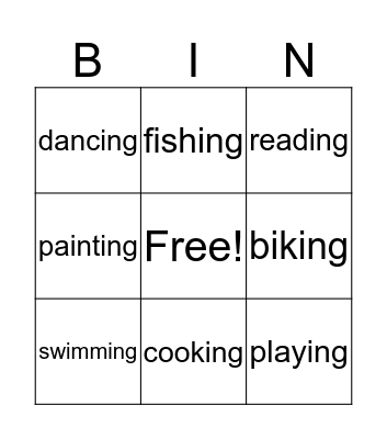 Things to do instead of tv Bingo Card