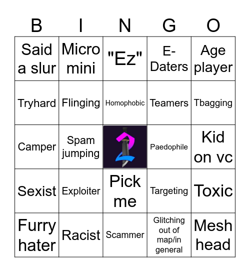 MM2 Bingo Card