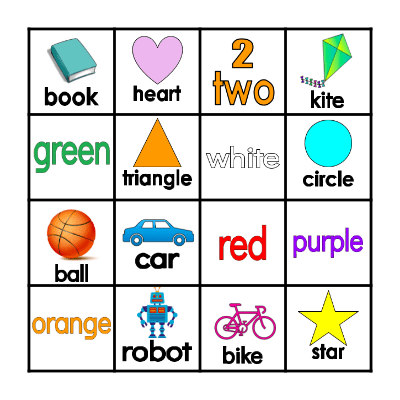 Vocabulary Bingo Card