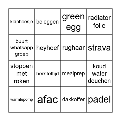 MID MIDLIFE BINGO Card