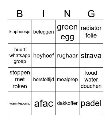 MID MIDLIFE Bingo Card