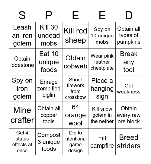 DRAFTOUT!!! Bingo Card