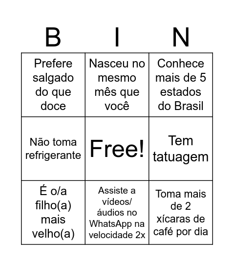 Ressignificar Bingo Card