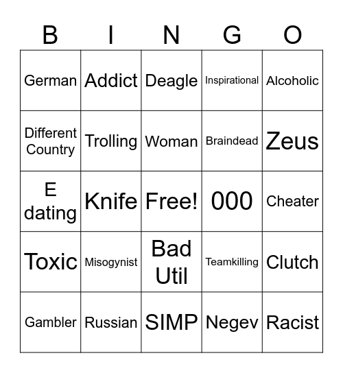 CS2-Bingo Card