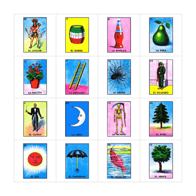 Loteria Bingo Card