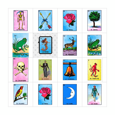 Loteria Bingo Card