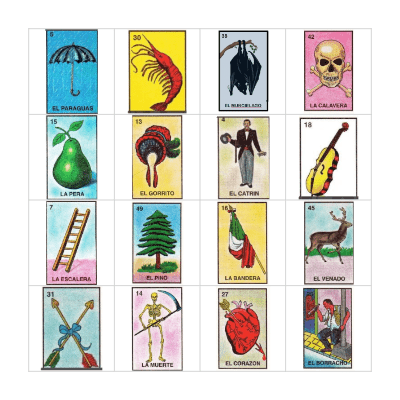 Loteria Bingo Card