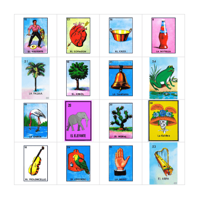 Loteria Mexicana Bingo Card