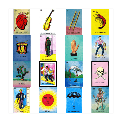 Loteria Bingo Card