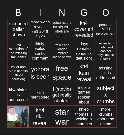 KH D23 PANEL HYSTERIA Bingo Card