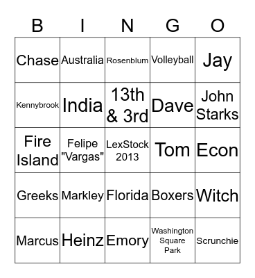 ** Lexi's Bachelorette Bingo **  June 7, 2013 Bingo Card