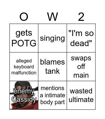 Fern Skill Issue Bingo Card
