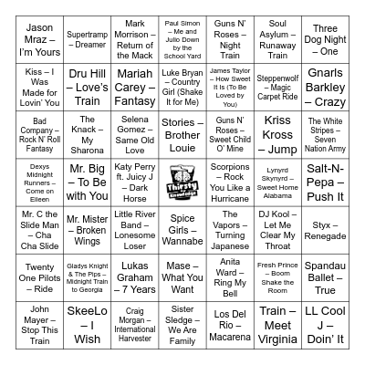 Thirsty For Knowledge Music Bingo Card