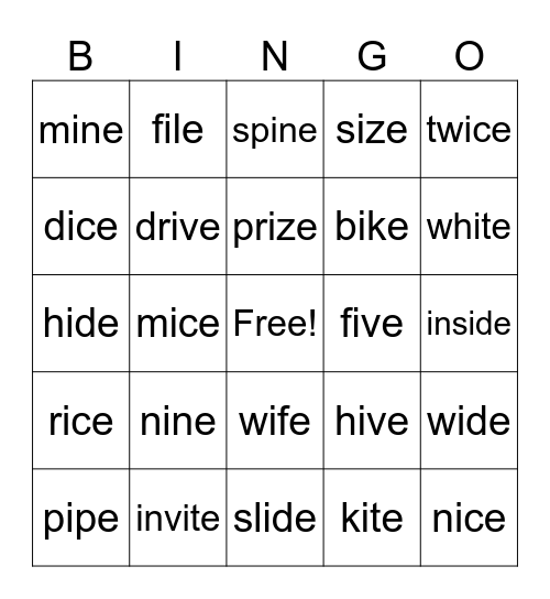 20260818 i_e word Bingo Card