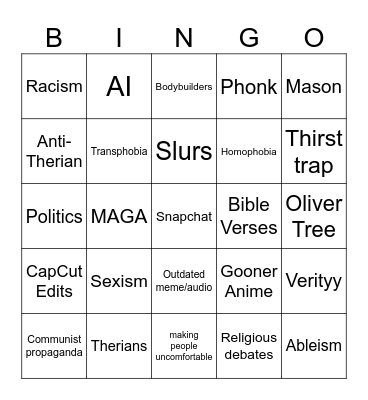 BALLSACK Bingo Card