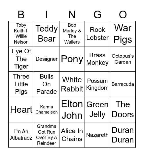 Welcome To Nature Bingo Card
