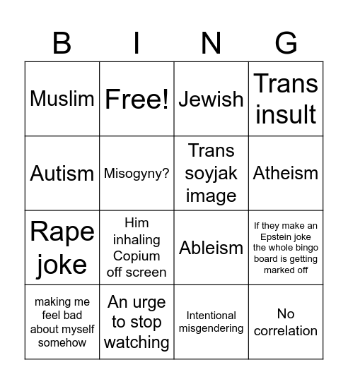 Super Luigi moid world bingo Card