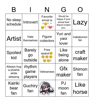 Shion's bingo Card