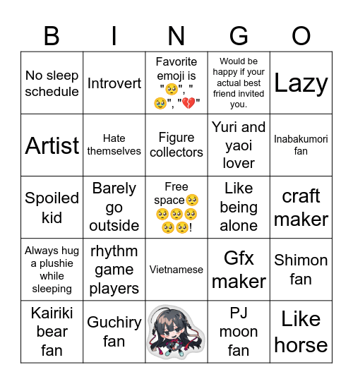 Shion's bingo Card