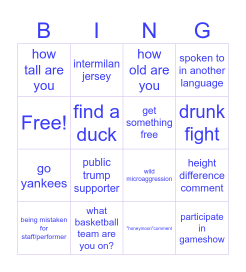 Royal Bingo! Bingo Card