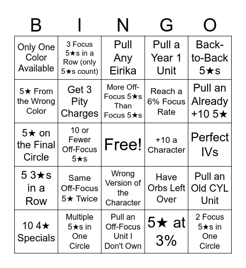 CYL 10 10Bingo Card