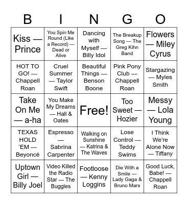 Old School Meets New School” Bingo Card