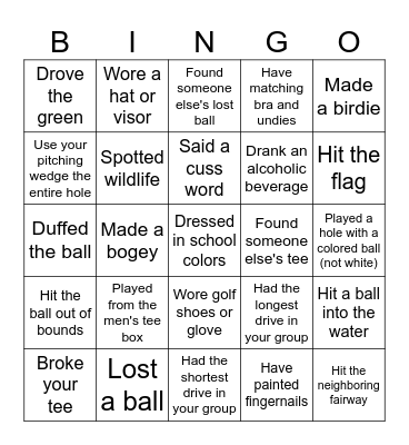 Clyde Ladies League 2026 Bingo Card