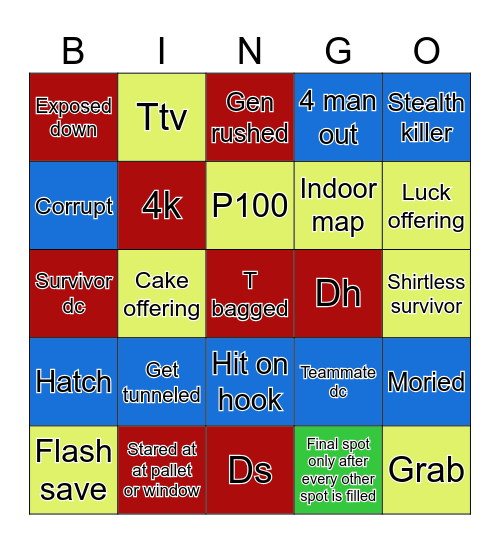 Copycat bingo Card