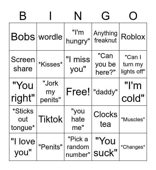 On call bingo Card