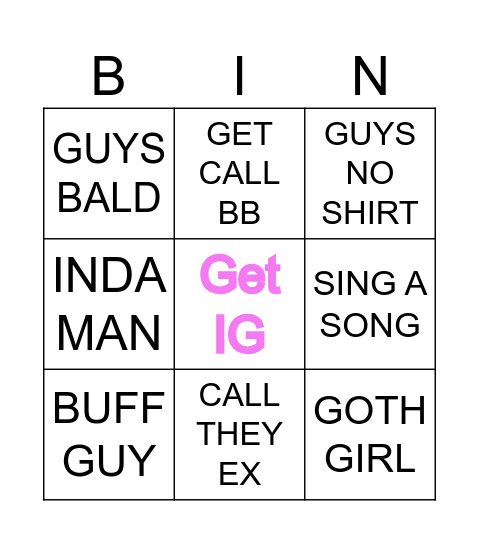 BINGO Card