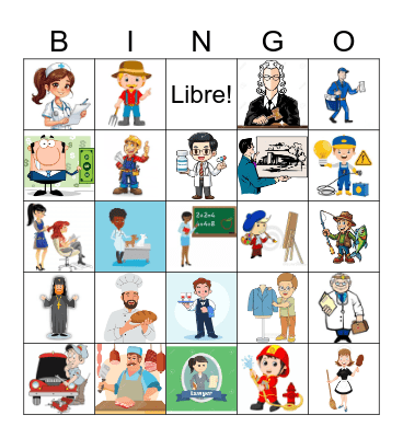 Trabajos Bingo Card