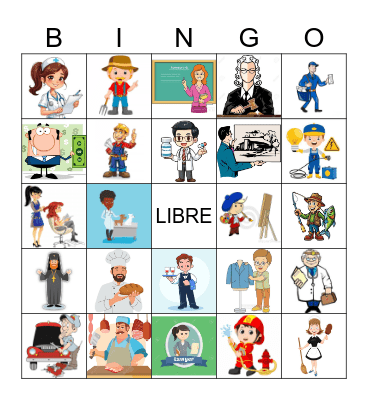 Trabajos Bingo Card