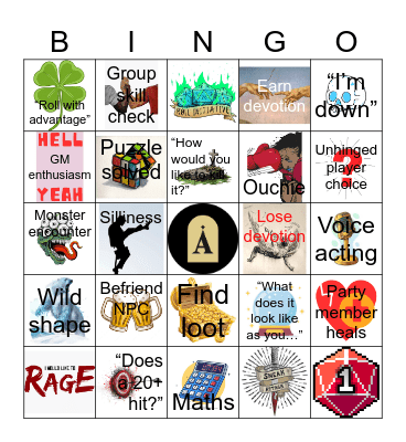 Necropolis Bingo Card