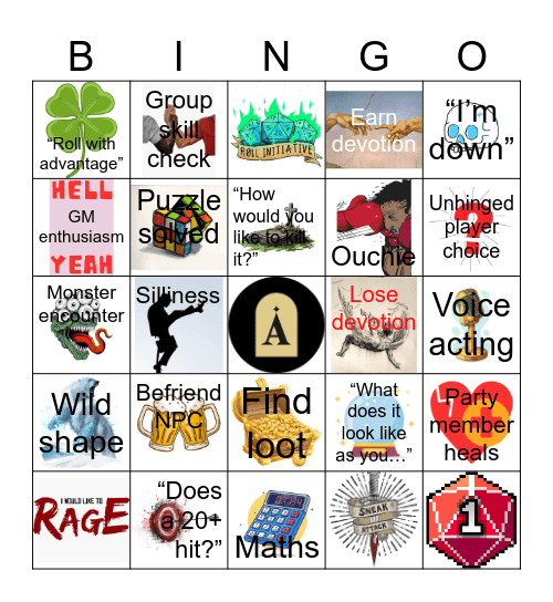 Necropolis Bingo Card
