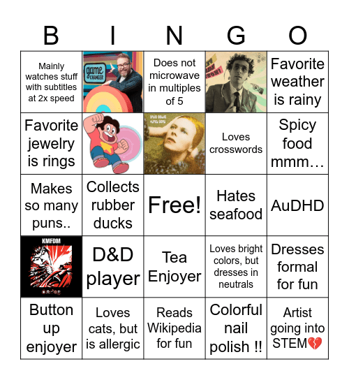 notElipk Bingo Card