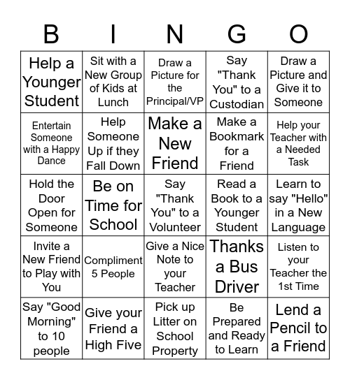 RAOK Bingo!  Bingo Card