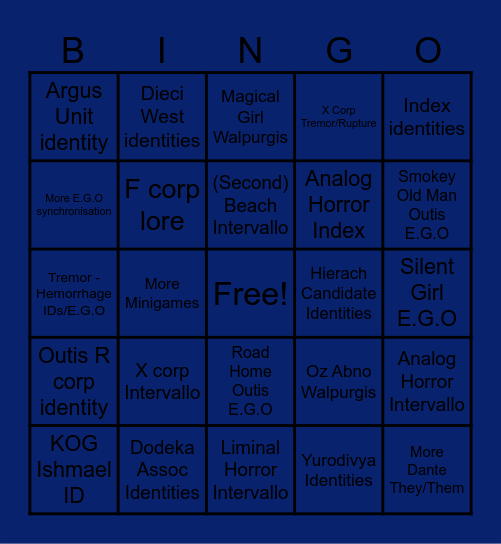 Season 8: STÚDĬUM PUNCTUM Bingo Card