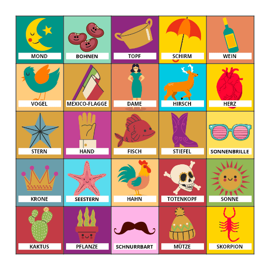 Virtual Loteria Bingo Card