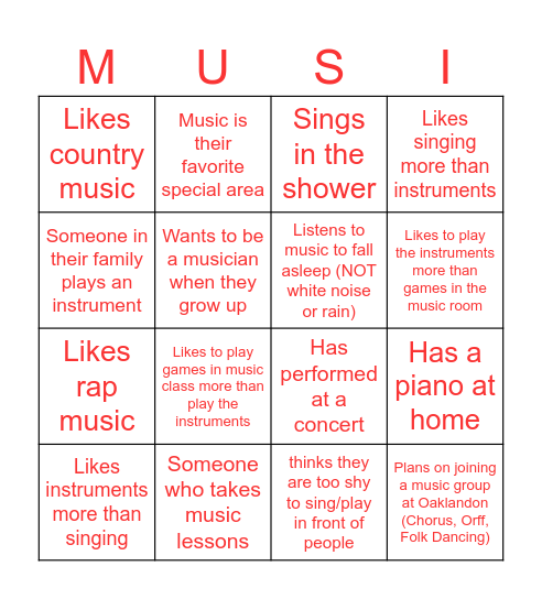 Find someone who... Bingo Card