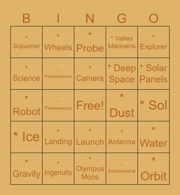 LEARNING COMPETENCY 17 Bingo Card