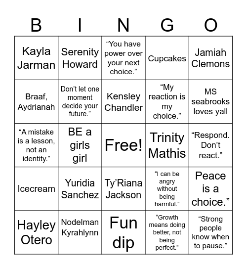 NEW ART GROUP Bingo Card
