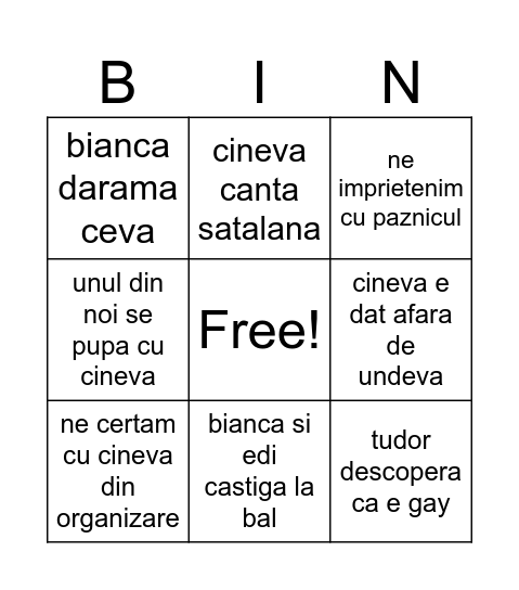 BINGO ASSP X LSSPA Bingo Card